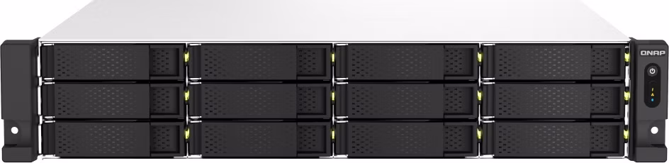 QNAP TS-1264U-RP-8G (4core 2,9GHz, 8GB RAM, 12x SATA, 2x 2,5GbE, 1x PCIe, 1x HDMI, 4x USB, 2x zdroj)