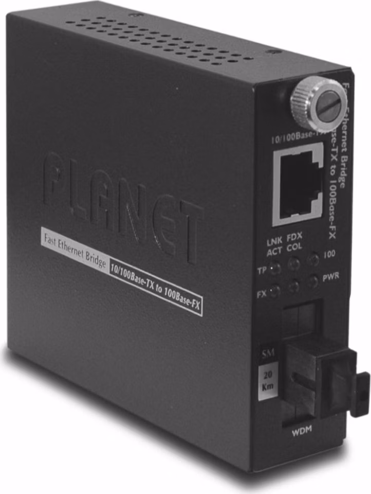 Planet FT-806B20, konvertor 10/100Base-TX/100FX, WDM,1550 nm