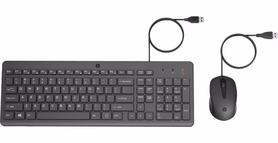 Kombinácia káblovej myši a klávesnice HP 150