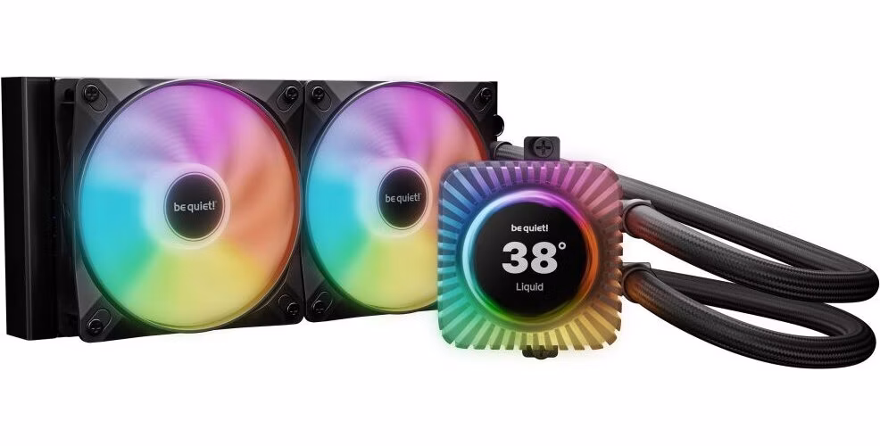 Be quiet! vodní chladič CPU Light Loop IO LCD ARGB 240mm / 2x120mm PWM fan / displej / IO ekosystém /Intel i AMD / černý