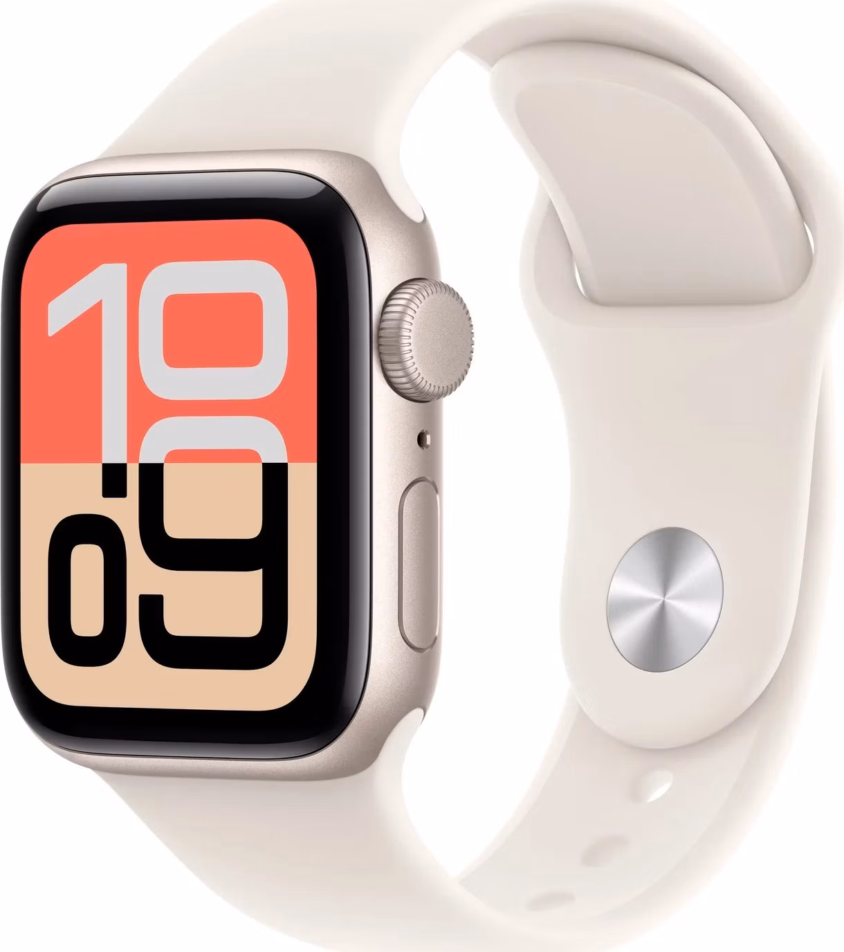 Apple Watch SE 3 GPS 40mm Hviezdny biely hliník s hviezdnym bielym športovým remienkom - M/L