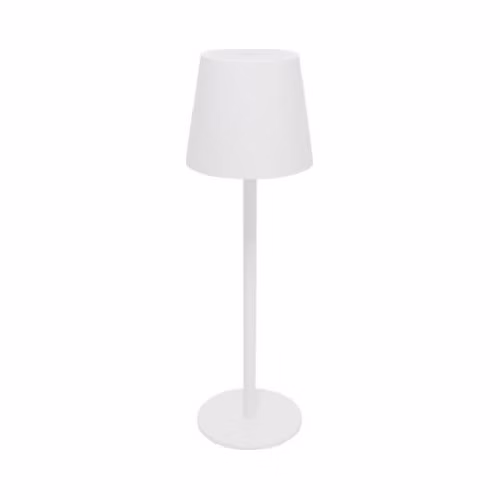 PLATINET TABLE WATERPROOF IP44 REGULATION RECHARGABLE WHTE