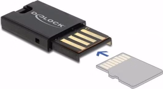 Delock USB 2.0 čtečka karet pro paměťové karty Micro SD