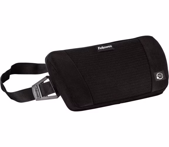 FELLOWES bederní opěrka PlushTouch/ 355mm x 195mm x 90mm/ paměťová pěna/ černá