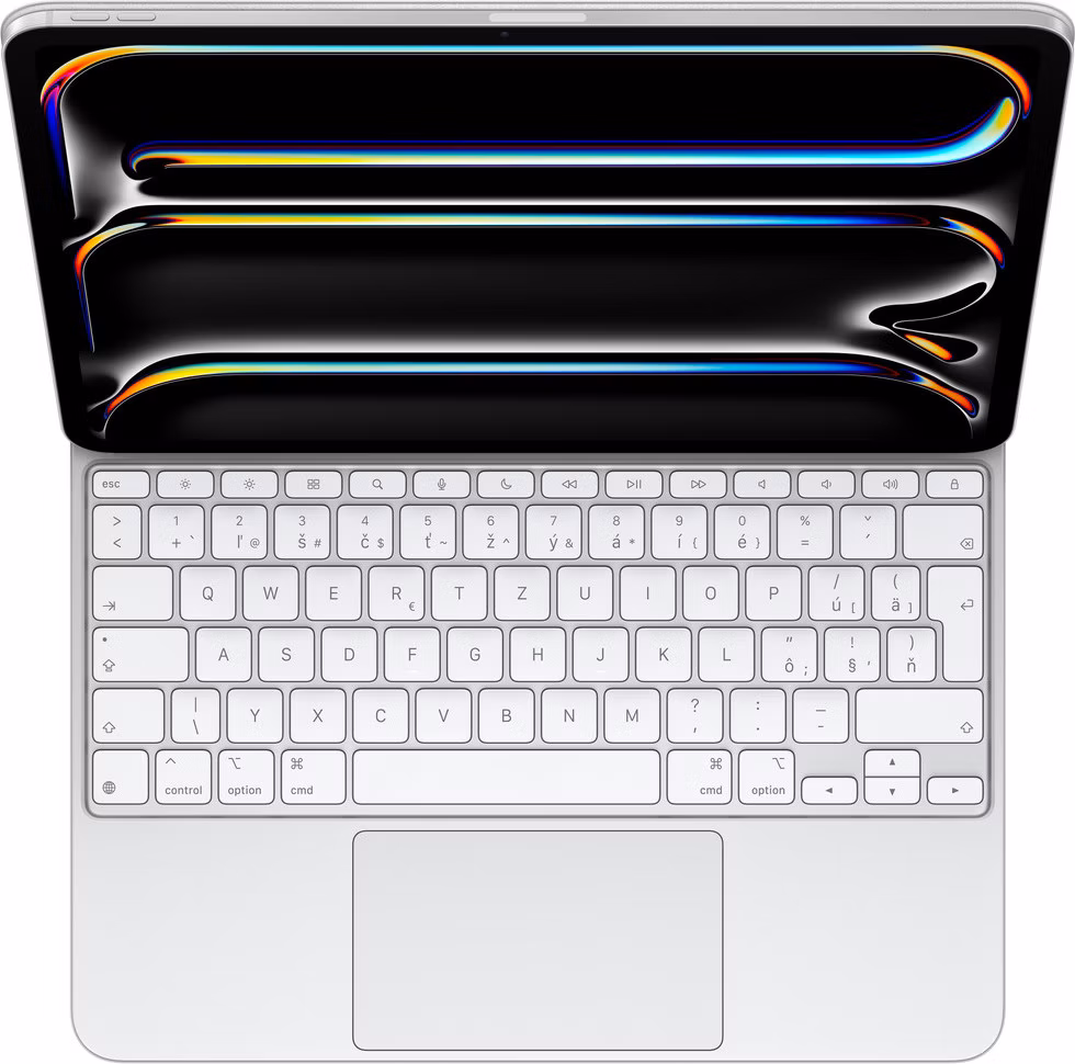 Apple Magic Keyboard pre iPad Pro 13" (M5, M4) - Slovenská - Biela
