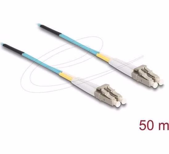 Delock Optický kabel LC Duplex na LC Duplex, multimód, OM3, 50 m
