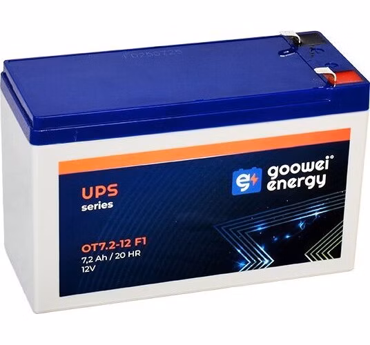 GOOWEI ENERGY Pb záložní akumulátor VRLA AGM 12V/7,2Ah (OT7.2-12 F1) Faston 4,7 mm