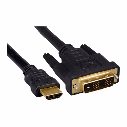 PREMIUMCORD HDMI - DVI-D kábel 1 m (M/M, pozlátené kontakty, tienený)