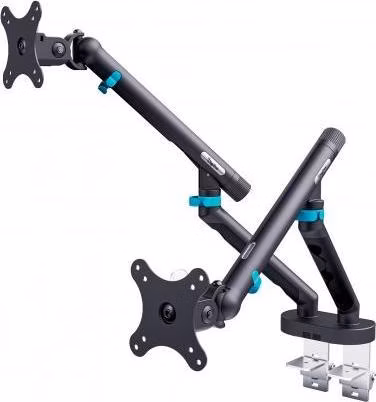 Digitus držák na dva monitory 2x 35"/10 kg, mechanická pružina, VESA: 75x75, 100x100, černý