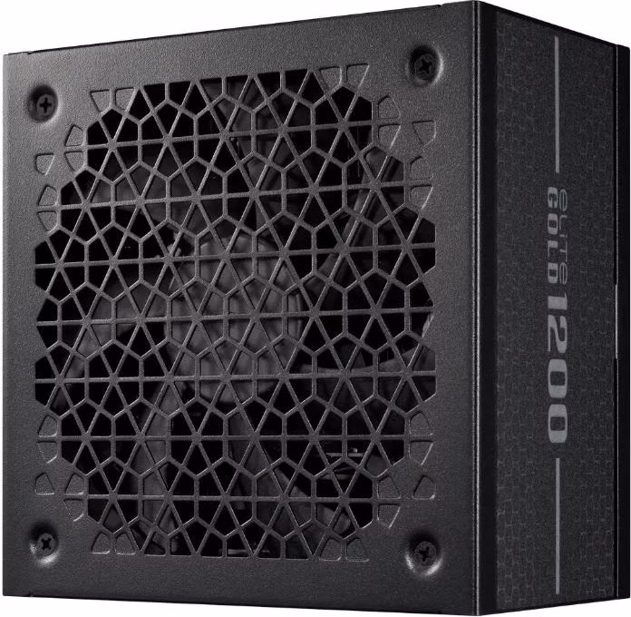 BAZAR - Cooler Master zdroj ELITE Gold 1200W FM, 135mm, Plně modulární, 80 Plus Gold, ATX 3.1 - Poškozený obal (Komplet)