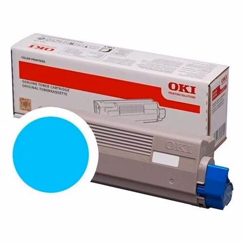 OKI originální toner 46861307, cyan, 10000str., OKI C824, 834, 844