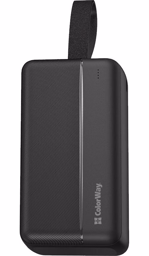 COLORWAY powerbanka/ 30 000mAh/ 2x USB QC3.0/ USB-C Power Delivery 22,5W/ Micro-USB/ Černá