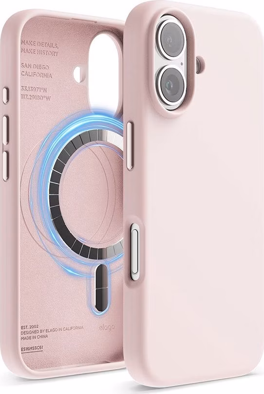 Elago kryt Silicone Case Magsafe pre iPhone 16 - Lovely Pink