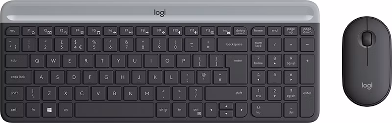 Logitech set klávesnice a myši MK470/ bezdrátový/ 2.4GHz/ USB přijímač/ CZ/ černý