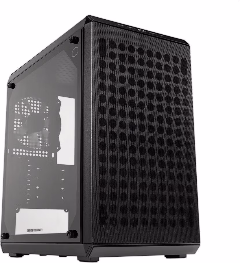 Cooler Master case MasterBox Q300L V2, mATX, Průhledná bočnice, 1x 120mm Fan, Černá