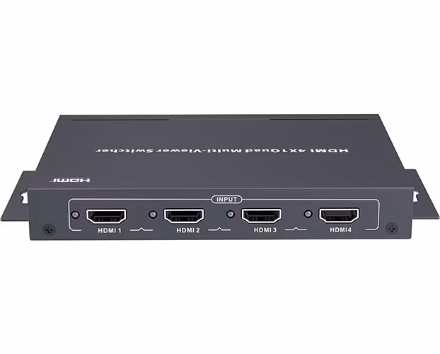 XtendLan HDMI multiviewer/kvadrátor, 4x vstup, 1x výstup, do 1080p, IR ovladač