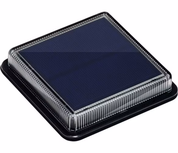IMMAX TERRACE venkovní solární LED osvětlení/ 1,5W/ 30lm/ IP68/ 110x110x22mm/ černá