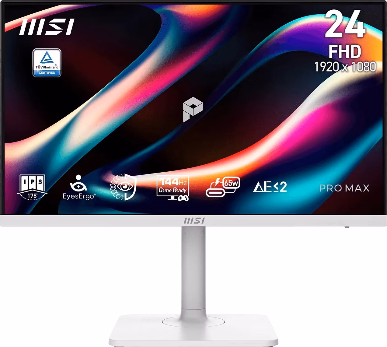 MSI PRE MAX/241PHW E14/23,8"/IPS/FHD/144Hz/1ms/Biela/3R