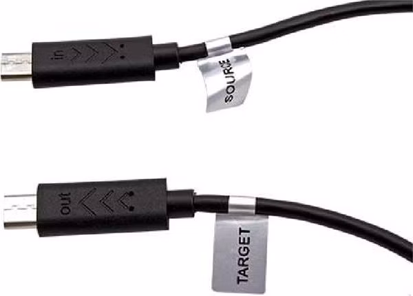 PremiumCord USB 2.0 kabel na propojení dvou chytrých telefonů, microUSB B(M)- microUSB B(M),0,3m,OTG