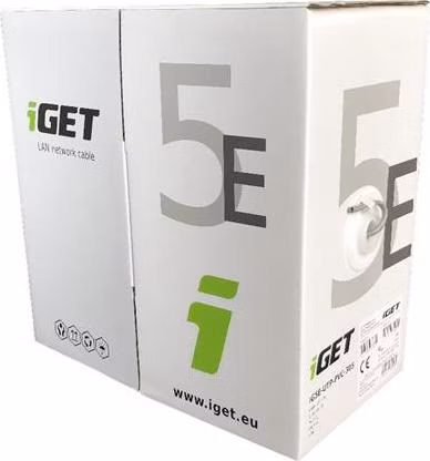 iGET Síťový kabel iGET CAT5E UTP PVC Eca 305m/box