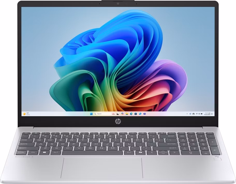 HP OmniBook 3 AI PC 15-fn0000nc/ Ryzen AI 5 330/ 16GB DDR5/ 512GB SSD/ Radeon Graphics/ 15,6"FHD,matný/ W11H/ stříbrný