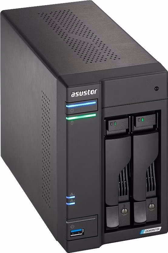 Asustor NAS AS6702T v2 / 2x 2,5"/3,5" SATA III/ Celeron N5105 2.0 GHz/ 4GB/ 2x 5GbE/ 4x M.2/ 2x USB 3.2/ HDMI