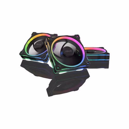 ASUS PRIME MR120 FAN ARGB REVERSE BLACK 3IN1 set 3x ventilátor 120mm