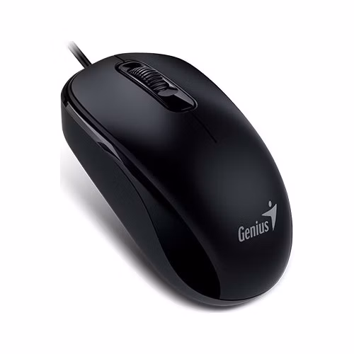 GENIUS DX-110/Kancelářská/Optická/1 000 DPI/Drátová USB/Černá