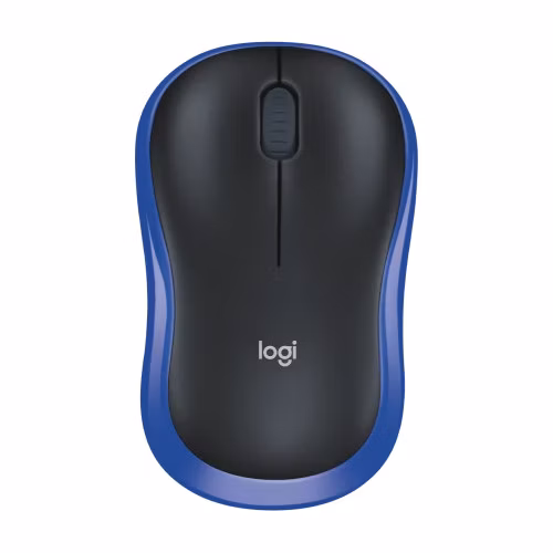Logitech myš Wireless Mouse M185, optická, 3 tlačítka, modrá,1000dpi