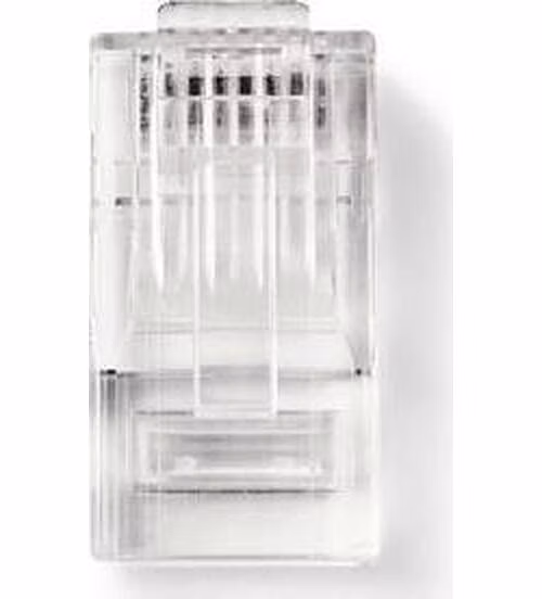 Nedis CCGB89305TP - RJ45 konektor| Zástrčka | Lanko UTP CAT6 | Přímý | Pozlacené | 10 kusů | PVC | Transparentní | Box