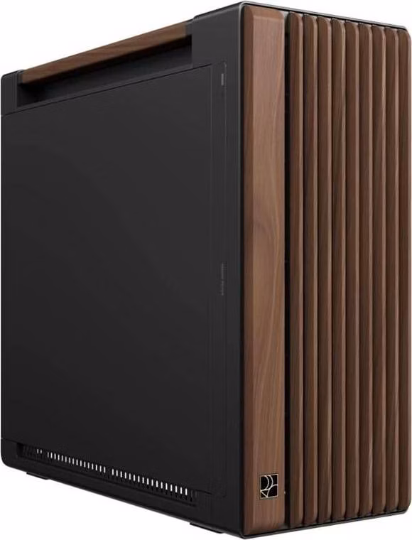 ASUS case PROART PA602 WALNUT WOOD MODERN METAL, Mid Tower, černá