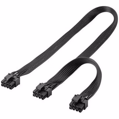 PremiumCord Napájecí kabel 8 kolíkový Male na duální 6+2 Male pro PCIe karty