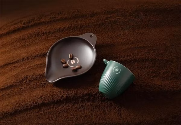 Outin Espresso šálka Rebrew, farba zelená