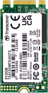 TRANSCEND MTE452T2 512GB 3K P/E SSD disk M.2, 2242 PCIe Gen3 x2 NVMe 1.3 (3D TLC), B+M Key, 1700MB/s R, 1250MB/s W