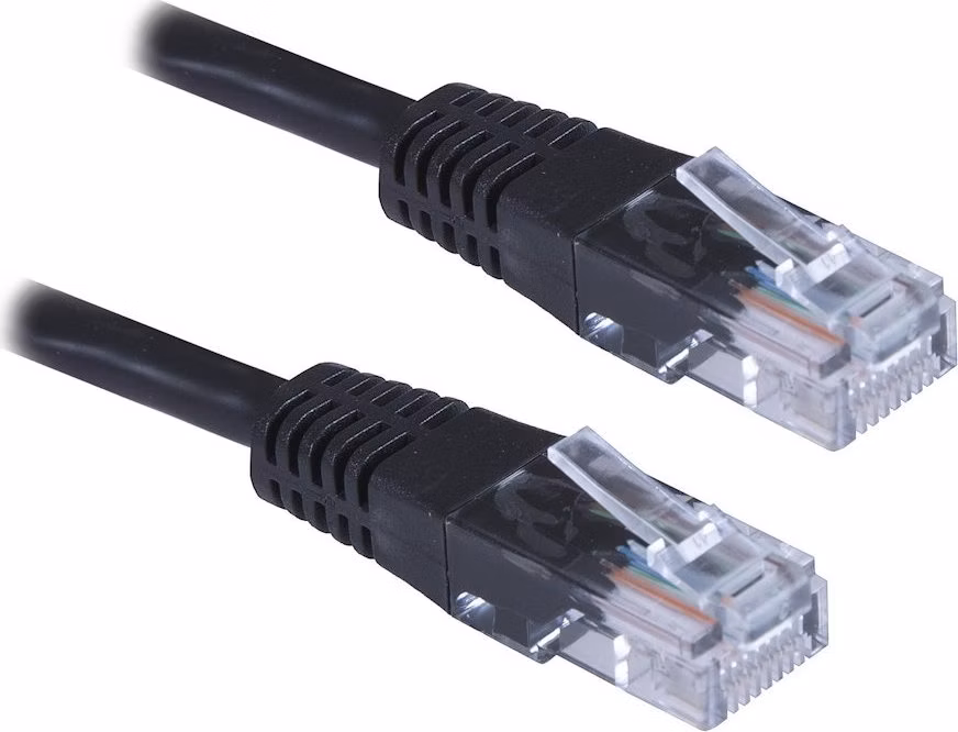 XtendLan patch kábel Cat5E, UTP - 0,25m, čierny (predaj po 10 ks)