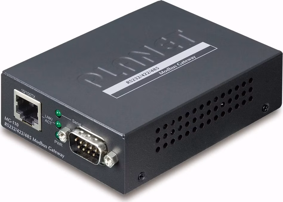 Planet MODBUS brána RS-422/485 na IP, 1x COM, 100Base-TX, RTU/ACSII, -10~+60°C