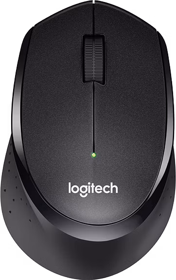Logitech myš Wireless B330 Silent Plus, optická, bezdrátová, 3 tlačítka, černá, 1000dpi
