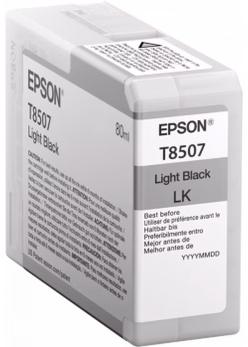Čierny atrament EPSON ULTRACHROME HD "Killer whale" - Light Black - T850700 (80 ml)