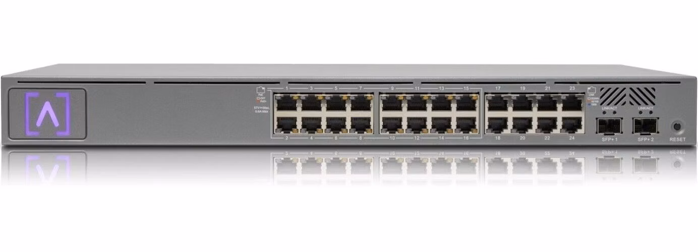 ALTA Switch 24 POE - 24x GbE, 2x SFP+ port, 16x PoE+ (PoE budget 240W)