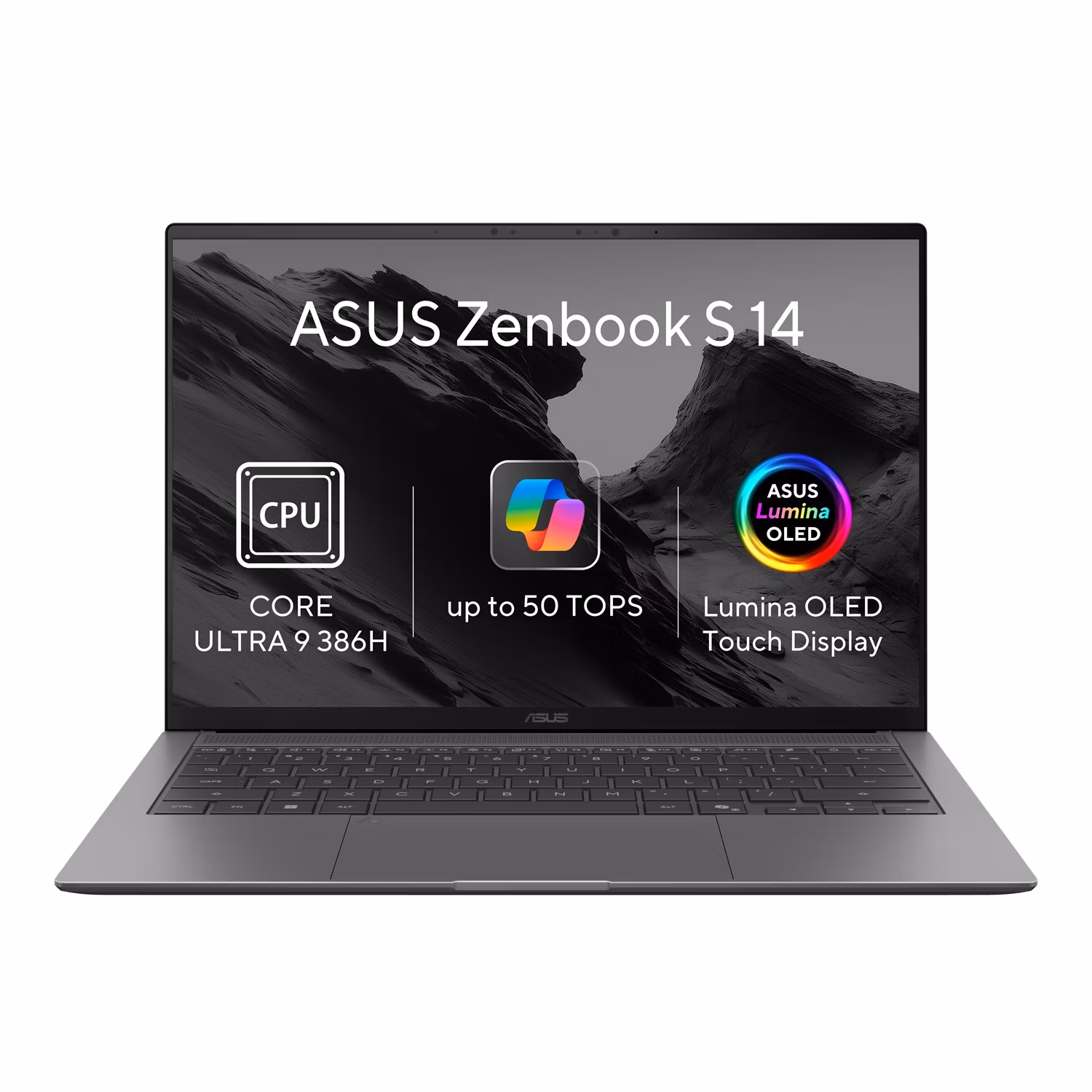 ASUS Zenbook S 14 OLED/UX5406AA-OLED234XZ/U9-386H/14"/2880x1800/T/32GB/1TB/Intel int/W11P/Gray/2R