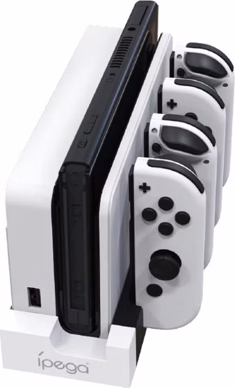 iPega 9186 Charging dock for Nintendo Switch Joy-con, white black