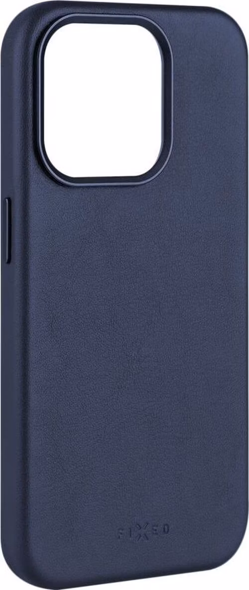 FIXED MagLeather kožený kryt iPhone 15PM modrý