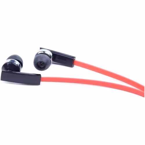 GEMBIRD sluchátka s mikrofonem MHS-EP-OPO pro MP3, plochý kabel, černá