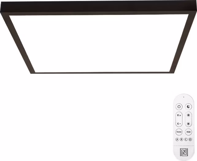 IMMAX NEO LITE FRAME SMART stropní svítidlo 60x60cm, IP44, CCT,  s podporou BEACON, Wi-Fi, TUYA, černé