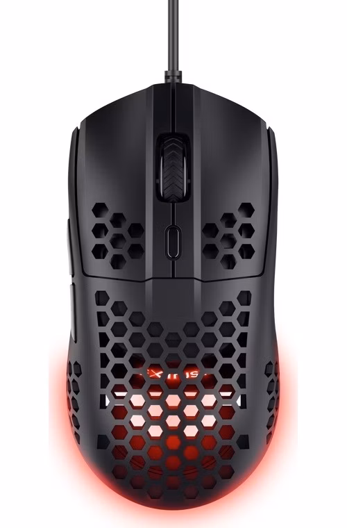 Trust Gaming GXT 928 Helox/Herní/Optická/Pro praváky/6 400 DPI/Drátová USB/Černá