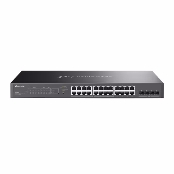 Omada 28-Port Gigabit Smart Switch with 16-Port PoE+  PORT: 24× Gigabit Ports (16×PoE+ and 8× Non-PoE), 4× Gigabit SFP S