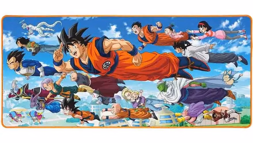 Dragon Ball Z herní podložka XXL/ Super Goku Friends/ 90 x 40 cm
