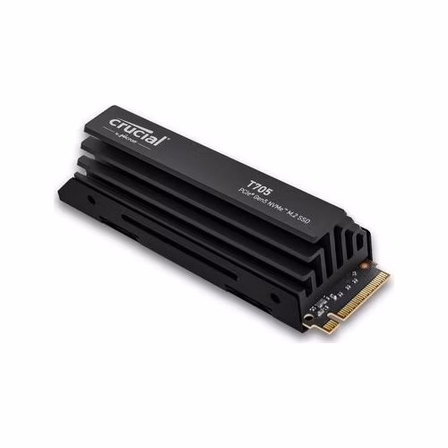 Crucial SSD T705 2TB M.2 NVMe Gen5 Heatsink 14500/12700 MBps