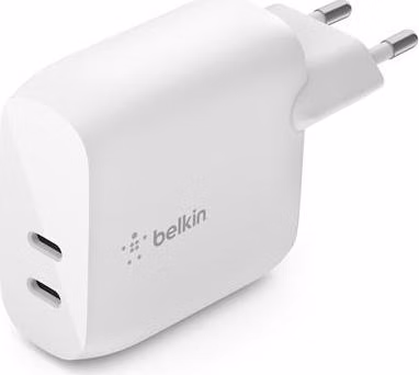 Belkin BOOST CHARGE™ Duální 40W USB-C Power Delivery nástěnná nabíječka, bílá