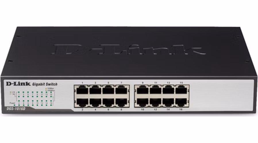 D-Link DGS-1016D/E 16-Port 10/100/1000Mbps Copper Gigabit Ether. Switch